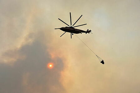 Fighting a fire from the air
