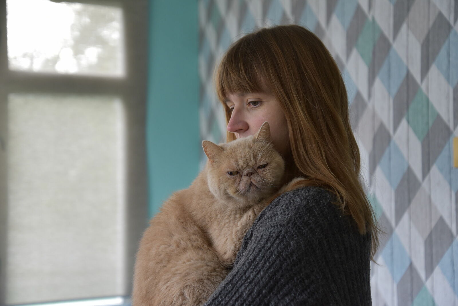 Photojournalist Anastasia Tsitsinova. Portraits. Untitled Marina Kozinaki, illustrator and writer. Girl suffering from depression caused by Covid-19 virus