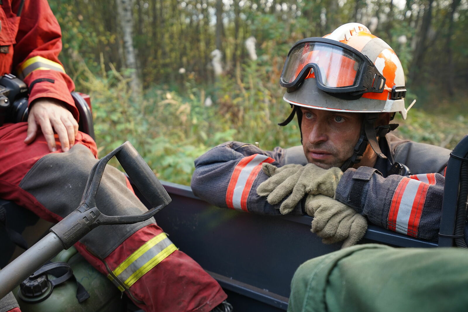 Photojournalist Anastasia Tsitsinova. Volunteer firefighters. Untitled Grigory Kuksin, head of the fire department of the Russian branch of Greenpeace